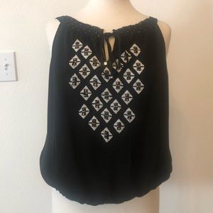 WHBM Embroidered Tank